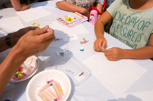 コマを作っているところ